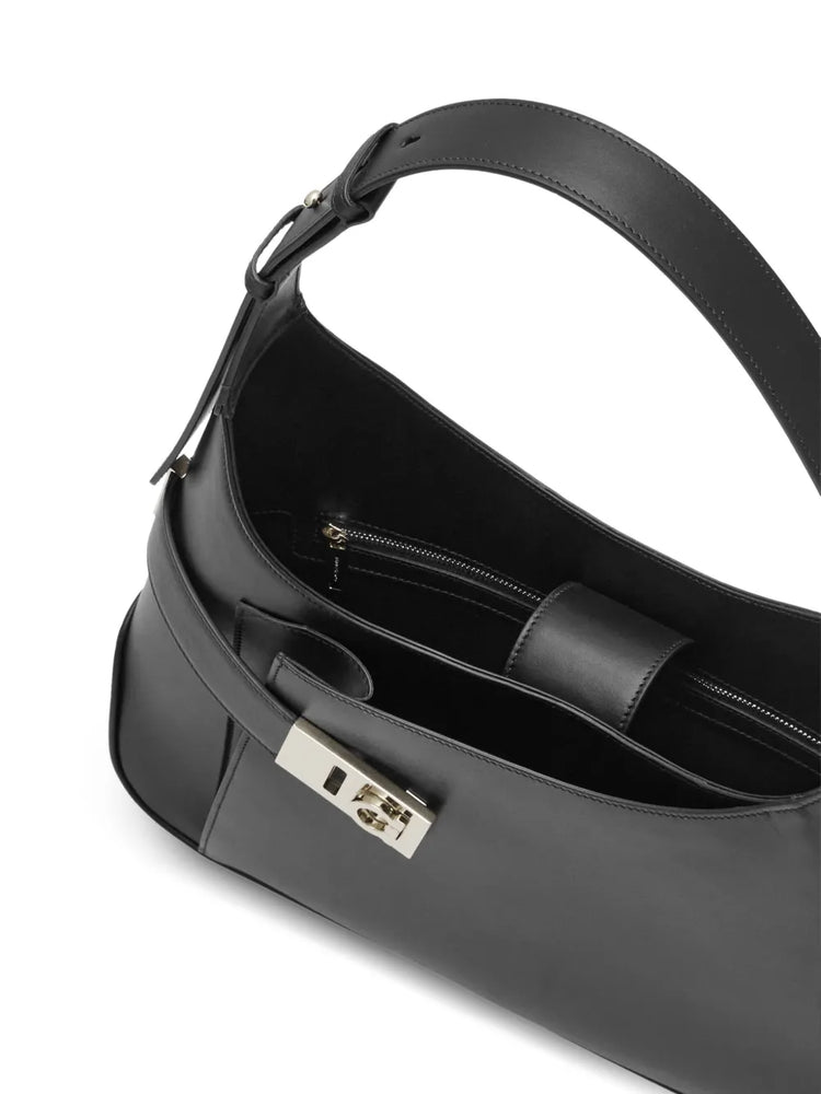 Salvatore Ferragamo Ferragamo Hobo Gancini-Buckle Shoulder Bag