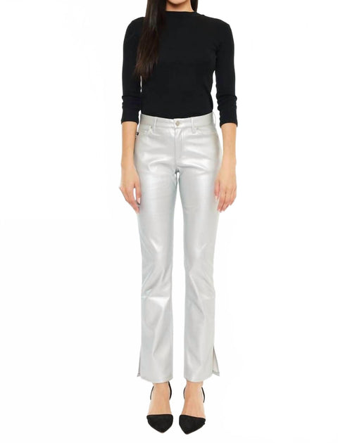 KanCan Starlight Shimmer Pants White Petite 26 2