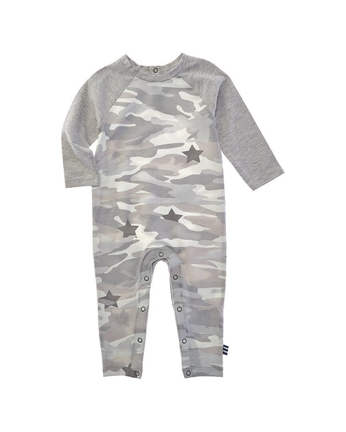 Splendid Raglan Romper Grey 9-12 Months 2