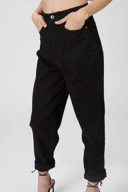 WeWoreWhat Dani Boyfriend Jeans Black 26 3