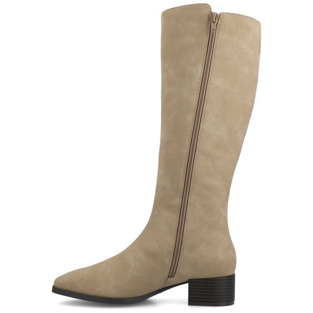 Journee Collection Devri Wide Calf Boots Brown US 6.5 3