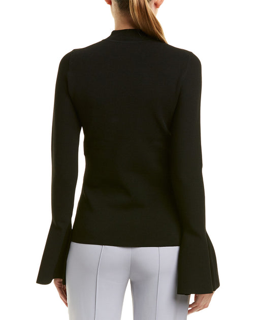 Diane von Furstenberg Bell-Sleeve Sweater Black Medium 3