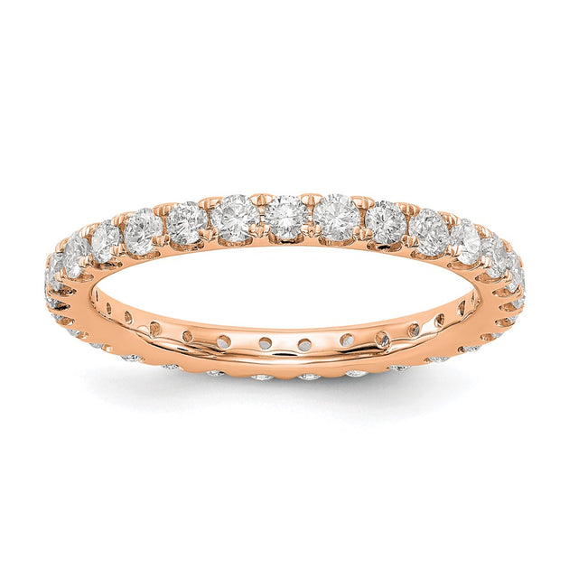 Diamond2Deal Lab Grown Diamond Eternity Band Rose Gold US 8 2