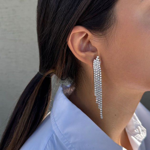 Adornia Sweeper Earrings Silver 3