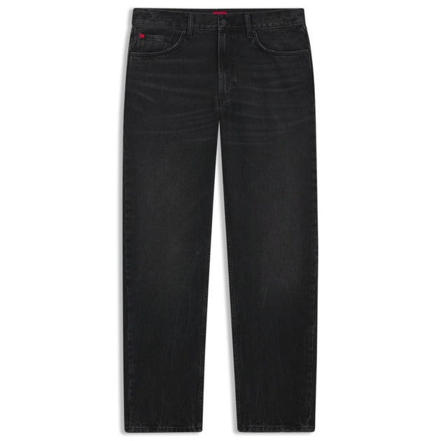 Hugo Boss Grey Jeans Regular-Fit Noir 29W x 32L 2