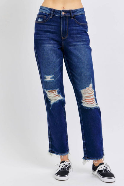Judy Blue Magic Straight Leg Jeans Blue 25 2