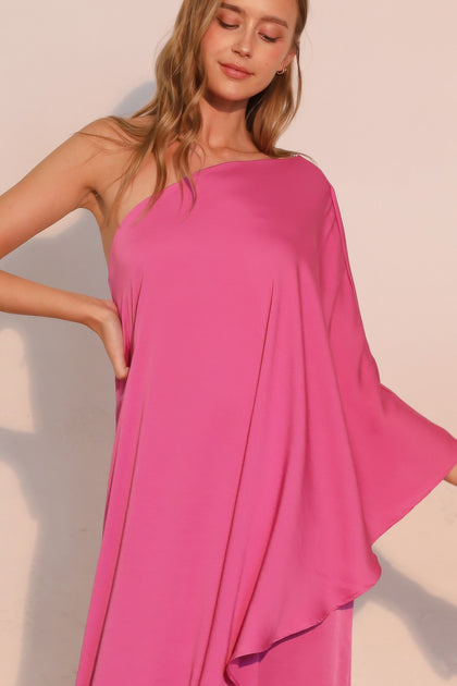 TRUEDAMES Athena Maxi Dress Pink Small 4