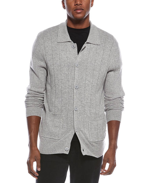 Kier+J Wool Cashmere-Blend Cardigan Grey Medium 2