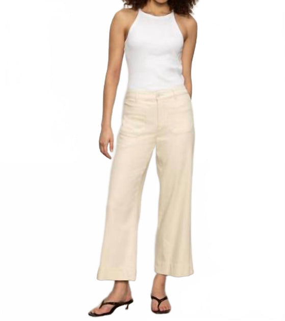 Sanctuary Soft Marine Wide Leg Crop Pants Beige 26 2