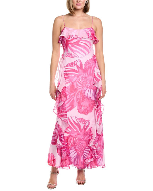 AMUR Celsey Flower Gown Pink US 0 2