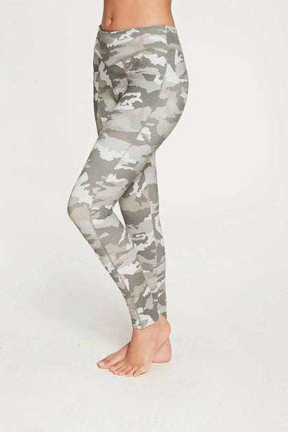 Chaser Quadrablend Rib Legging Grey Small 4