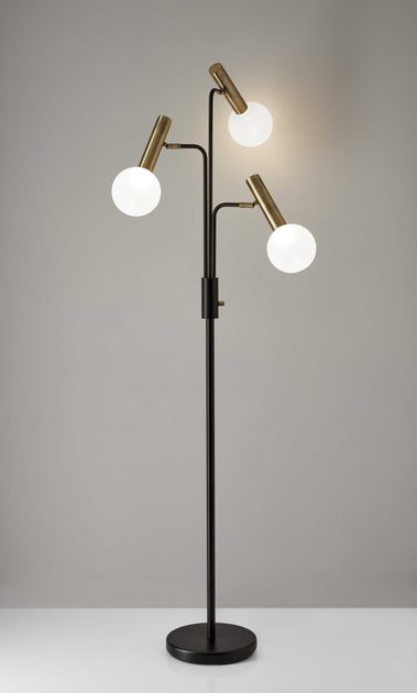 Hivvago 70 inch Black 3-Light Floor Lamp 4