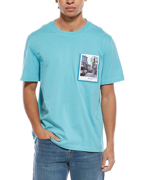 Helmut Lang Postcard T-Shirt Blue XLarge 2