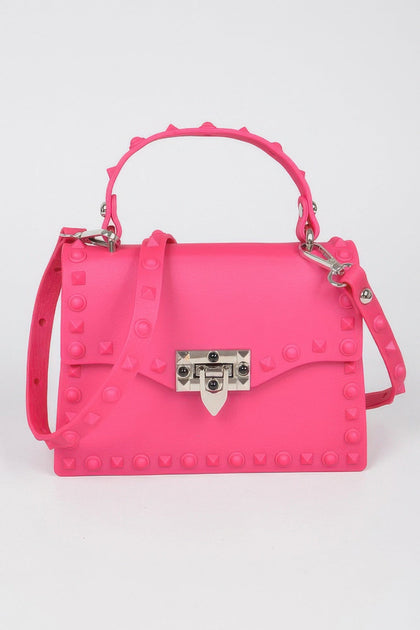FASHNZFAB Monotone Studded Clutch Blau Einheitsgröße 3