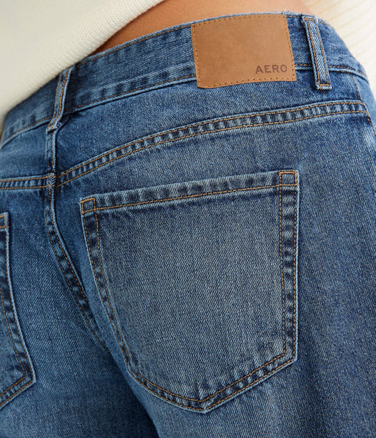 Aeropostale Low-Rise Baggy Wide Leg Jean Blue US 18 Regular 7