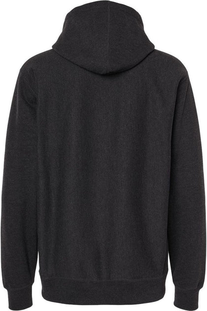 Independent Trading Co. Legend Cross-Grain Hooded Sweatshirt Grey Medium 3