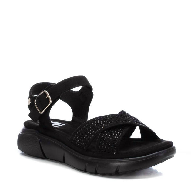 Xti 44703 Flat Sandal Black US 6 3