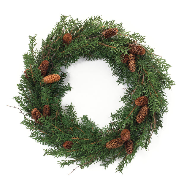 Hivvago Wreath Green 26in Plastic 2
