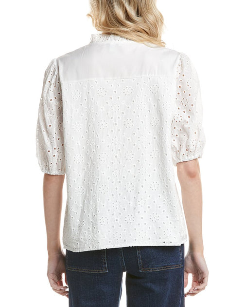 ESTELLINA Shirt Blouse White Large 3