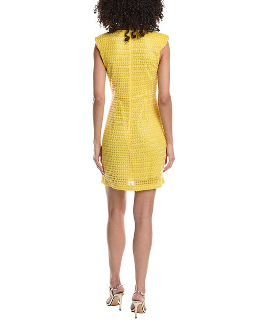 Robe Beaded Lacey Ramy Brook Jaune US 6 3