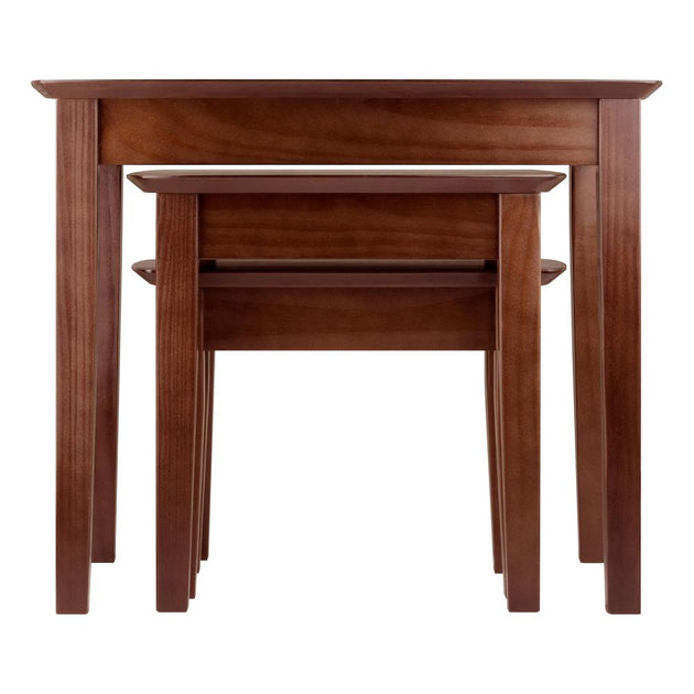 Winsome Wood Bradley Nesting Table Set Brown 4
