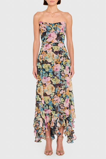 Amanda Uprichard Monterey Maxi Dress Multi Large 2