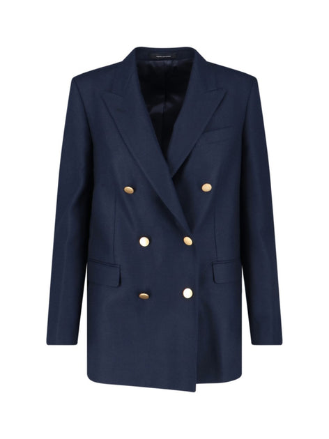 ボトムスその他 Tagliatore Double-Breasted Blazer With Gold-Tone Buttons Tagliatore Double-Breasted Tailored Blazer With Gold Buttons