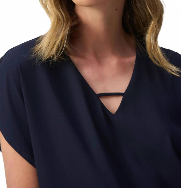 Joseph Ribkoff Asymmetric Top Black 12 4