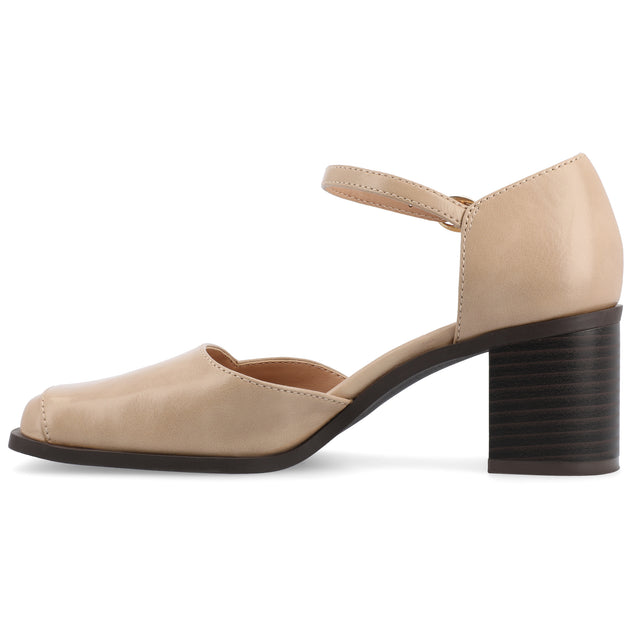 Journee Collection Evangeline Pumps Beige US 12 3