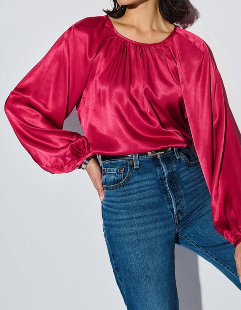 Nation LTD Eveline Raglan Top Pink Small 4