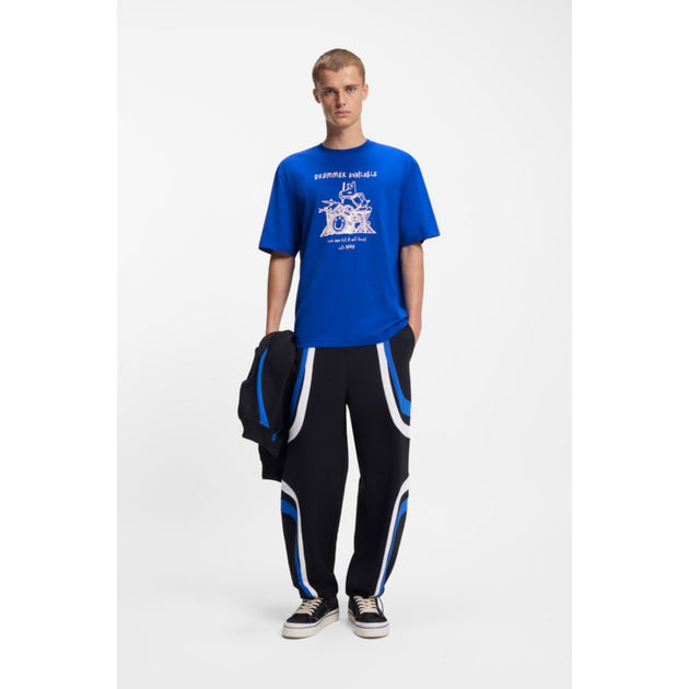 Hugo Boss Logo-artwork T-shirt Blue Large 3