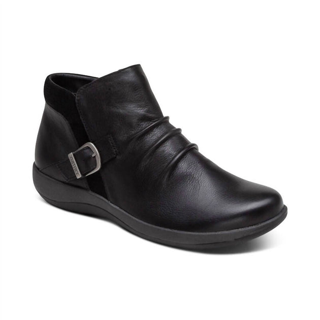 Aetrex Luna Buckle Ankle Boot Black EU 39 2