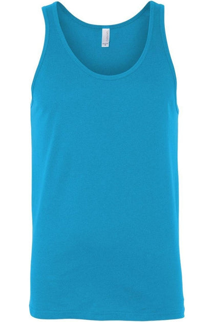 BELLA + CANVAS Heather CVC Tank Blue XXLarge 2