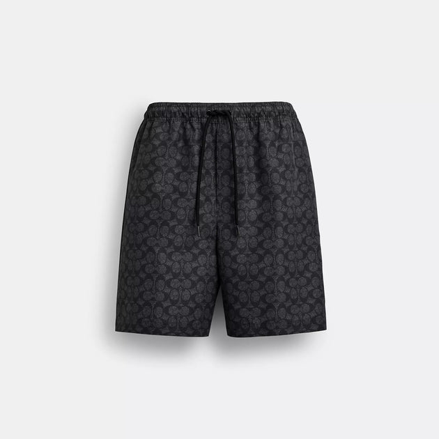 Coach Signature Swim Trunks Blue Small Regular 2