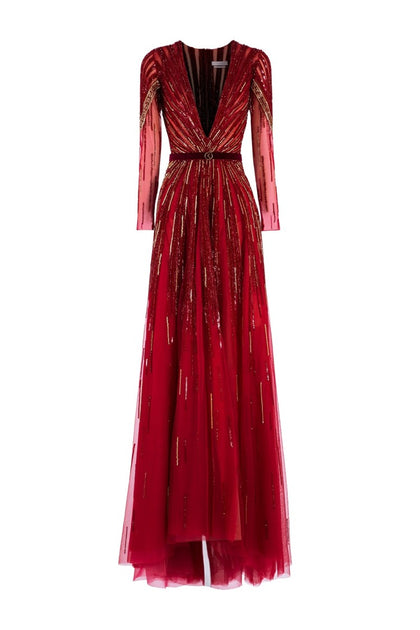 Saiid Kobeisy Long Dress Red EU 44 2