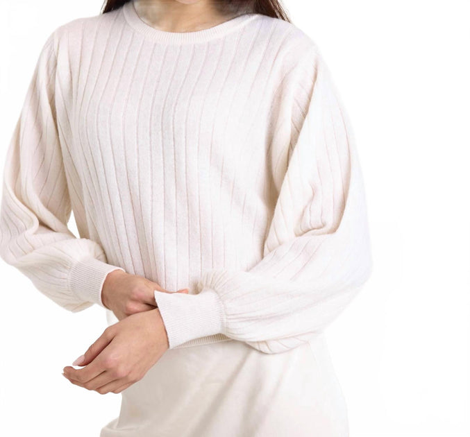 Brodie Cashmere Pixie Ribbed Crewneck Top Multi Small 2