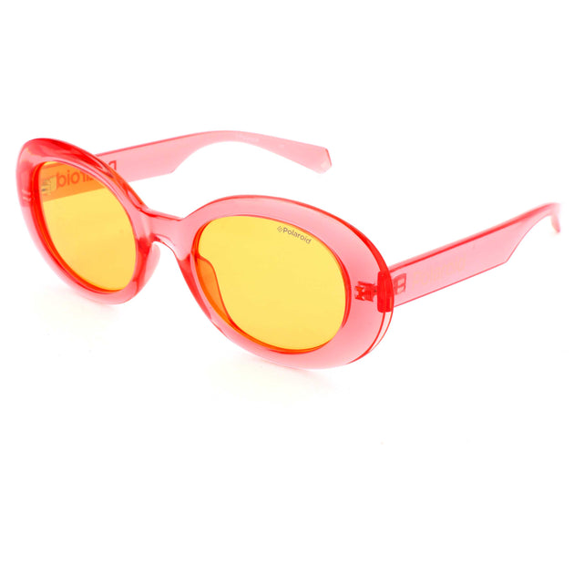 Polaroid PLD6052-S Oval Pink 52mm Sunglasses 4