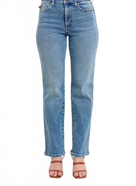 Judy Blue Monroe Straight Leg Jean Blue 25 2