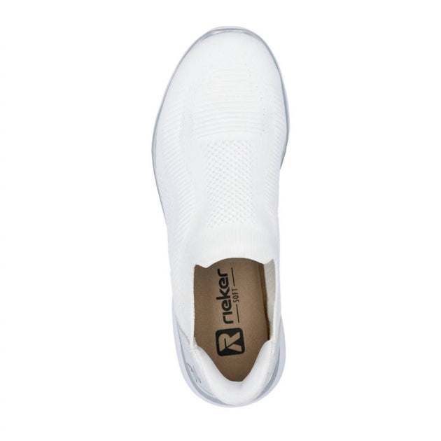 Rieker M5072 Slip-On Sneaker White 39 3