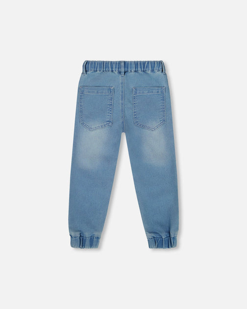 Deux par Deux Jogger Pants Light Blue 6-12 Months 4