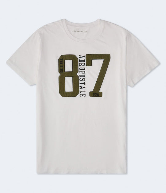 Aeropostale Original 87 Applique Graphic Tee Multi Large 2