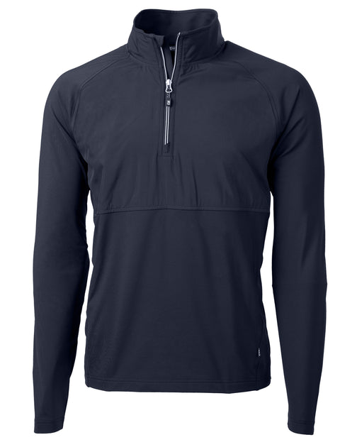 Cutter & Buck Adapt Eco Knit Hybrid Quarter Zip Blue Medium 2