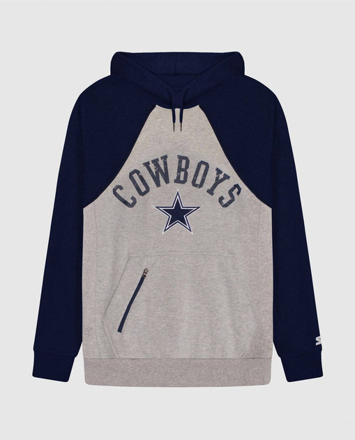 Starter Herren Dallas Cowboys Front Zip-Pocket Hoodie beige Medium 2