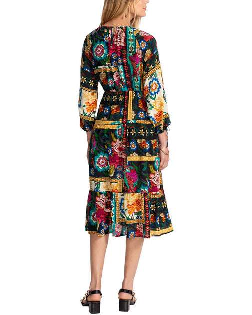 Johnny Was Brona Silk Dress Multi Medium 3