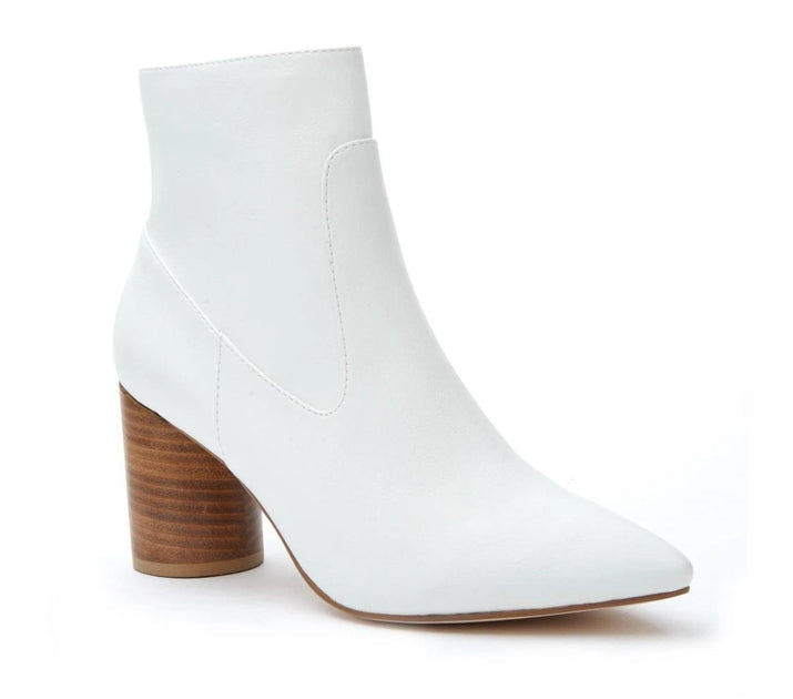 Matisse Women's Ankle Heeled Boot White US 8.5 3