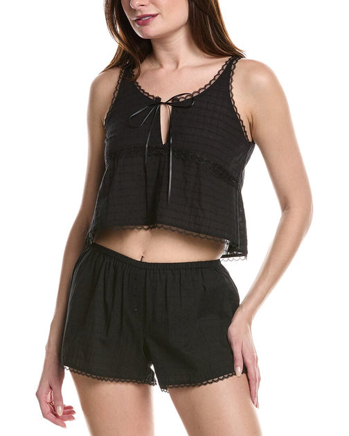Andine Lulu Cropped Tank Black Small 2