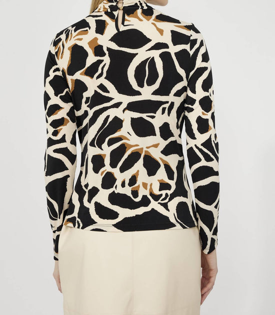 Blouse Enfiler à Imprimé Animal Frank Lyman Beige US 8 4