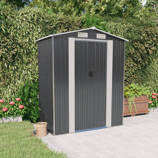 vidaXL Abri de Jardin Anthracite Acier Galvanisé 2