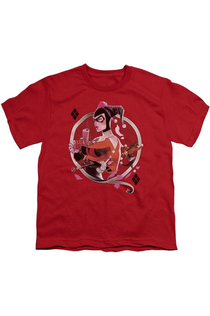 Gildan Batman Harley Q T-Shirt Red Medium 2