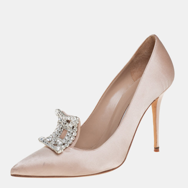Manolo Blahnik Borlak Pumps Beige EU 38.5 3